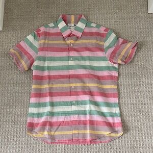 Bonobos S/S Colorful Striped Men's Shirt Slim fit L